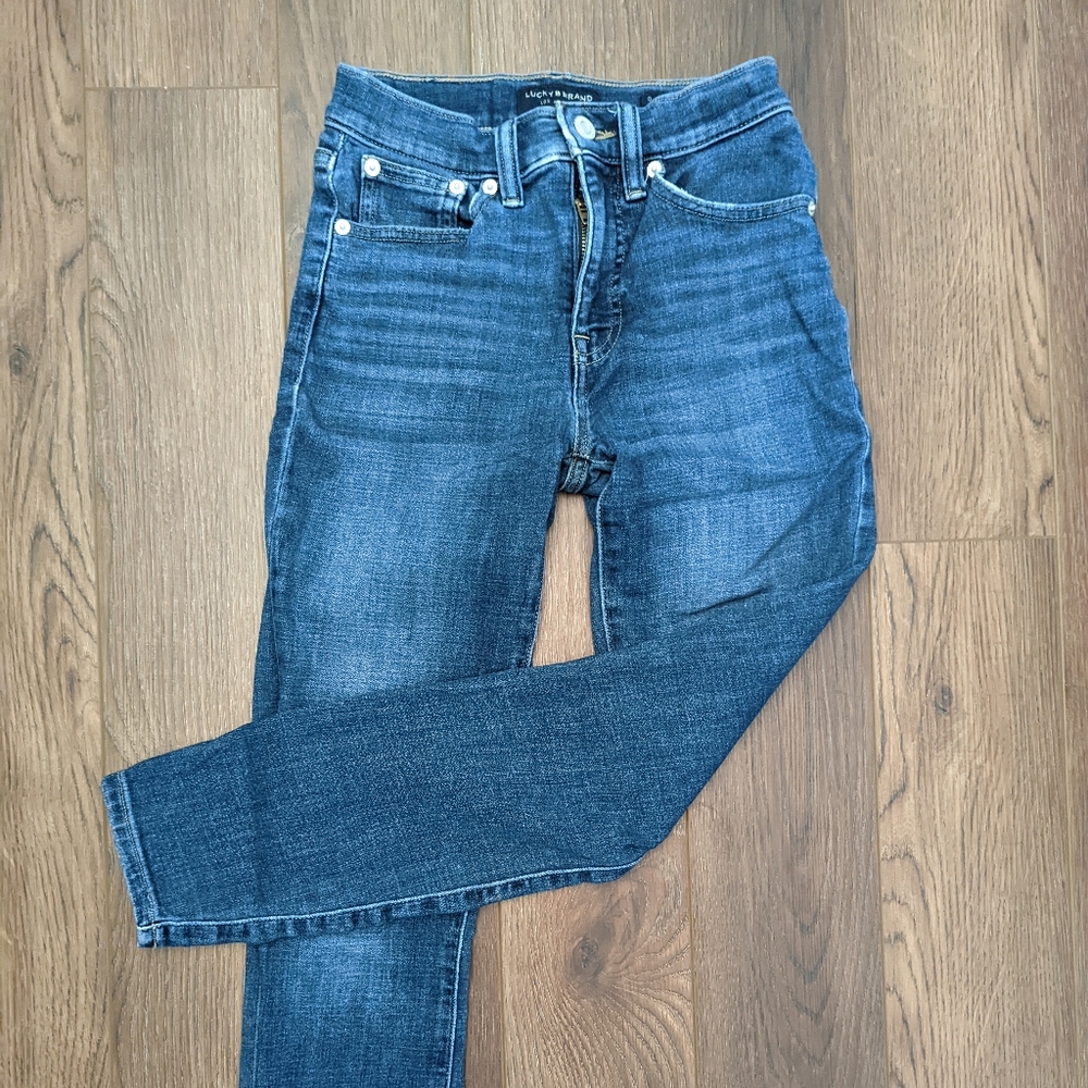 Variety of jeans from Lucky Brand, Abercrombie, American eagle